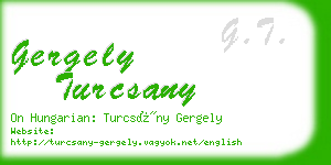 gergely turcsany business card